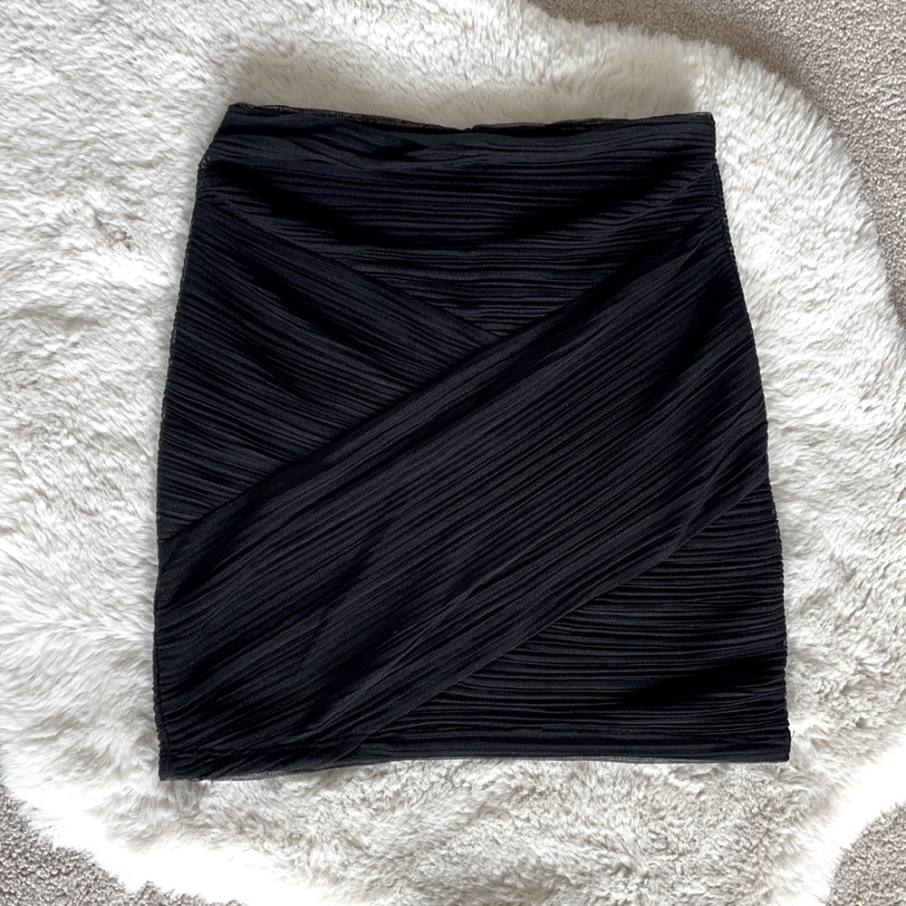 BCBGMAXAZRIA Black Bodycon Mini Skirt
